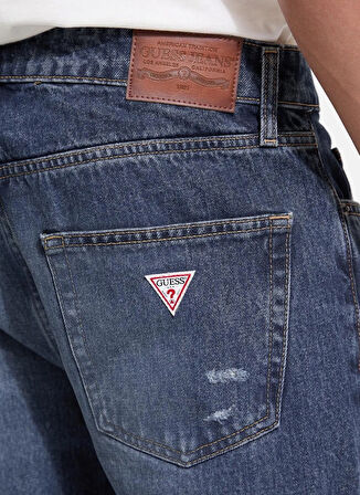 Guess Jeans Normal Bel Slim Fit Lacivert Erkek Denim Pantolon M5YA1CD5MK1-GDAR Guess Jeans Erkek