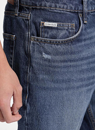 Guess Jeans Normal Bel Slim Fit Lacivert Erkek Denim Pantolon M5YA1CD5MK1-GDAR Guess Jeans Erkek