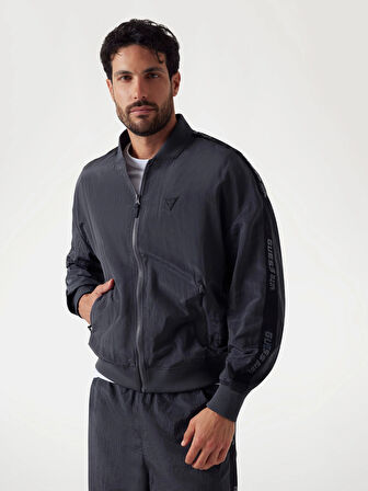 Guess Guerino Erkek Siyah Aktif Sweatshirt Z5YQ16WGAC0-G9N2