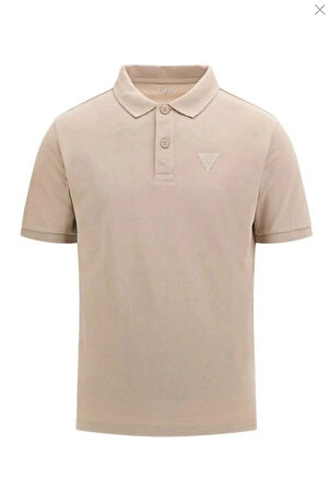 Guess Beppe Erkek Bej Aktif Slim Fit Polo T-Shirt Z5YP02K9WF1-G1CA