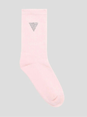 Guess Rhinestones Kadın Pembe Aktif Regular Fit Çorap V4GZ03ZZ00I-G6O1