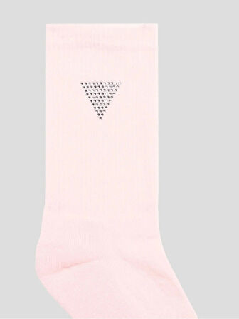 Guess Rhinestones Kadın Pembe Aktif Regular Fit Çorap V4GZ03ZZ00I-G6O1