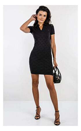 Guess Peony Kadın Siyah Aktif Elbise V5YK05Z3OA0-FJ8B