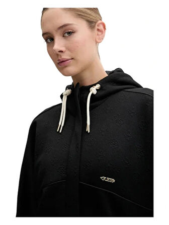 Guess Peony Kadın Siyah Aktif Sweatshirt V5YQ05KBSL2-FJ8A