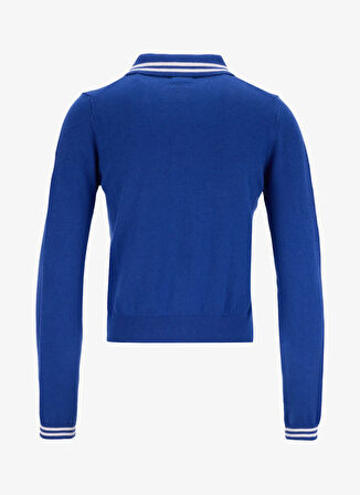 Guess Jeans Mavi Kadın Hırka Guess Jeans Kadın Yün Karışımlı Tri