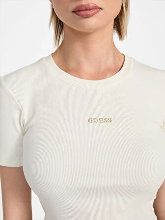Guess Carla Kadın Krem Aktif Top V5YP08K8RT2-A10F