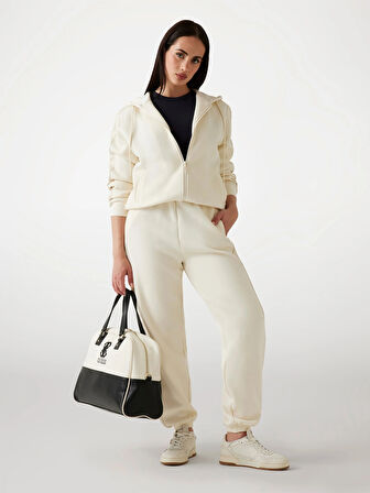 Guess Maryella Kadın Beyaz Aktif Sweatshirt V5YQ00KB3P2-G1O6