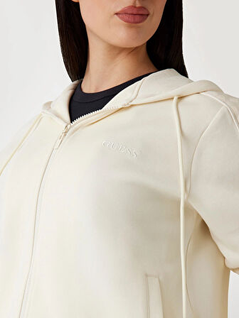 Guess Maryella Kadın Beyaz Aktif Sweatshirt V5YQ00KB3P2-G1O6