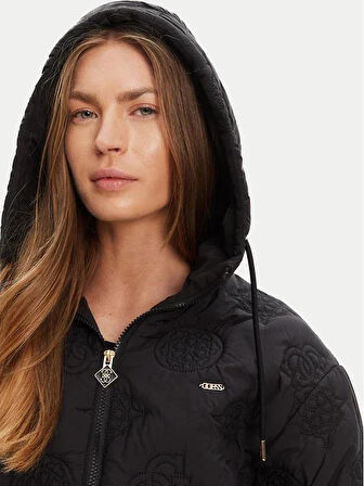 Guess Tamamı Logolu Dolgulu Kadın Ceket V5YL03WHEB2