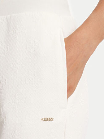 Guess Peony Kadın Beyaz Aktif Regular Fit Eşofman Altı V5YB06KBSL2-F0EP