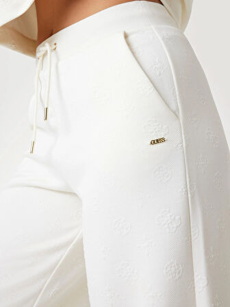 Guess Peony Kadın Beyaz Aktif Relaxed Fit Eşofman Altı V5YB19KBSL2-F0EP