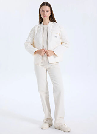 Guess Jeans Beyaz Kadın Mont Guess Jeans Kadın Mont