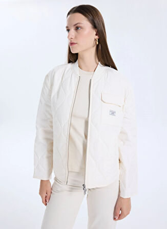 Guess Jeans Beyaz Kadın Mont Guess Jeans Kadın Mont