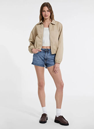 Guess Jeans Bej Kadın Mont Guess Jeans Kadın Mont