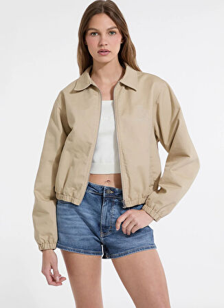 Guess Jeans Bej Kadın Mont Guess Jeans Kadın Mont