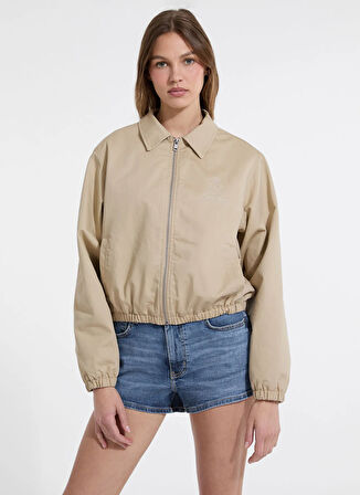 Guess Jeans Bej Kadın Mont Guess Jeans Kadın Mont