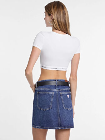 Guess Kadın Beyaz Modal Karışımlı Bralet W5YZ02KBBU1-G011