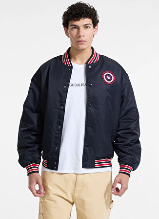 Guess Jeans Lacivert Erkek Mont M5YL15WHAA2-A71W Guess Jeans Erkek