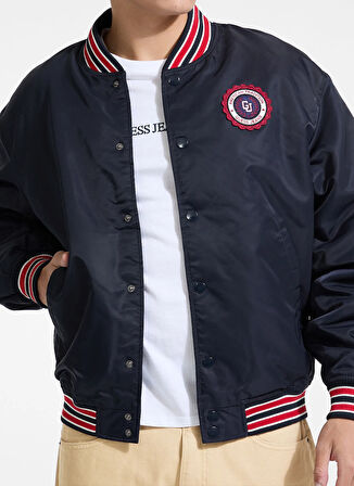 Guess Jeans Lacivert Erkek Mont M5YL15WHAA2-A71W Guess Jeans Erkek