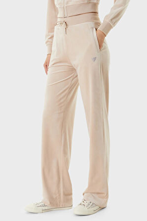 Guess Couture Taşlı Regular Fit Kadife Jogger Kadın Eşofman Altı V3BB26K0232