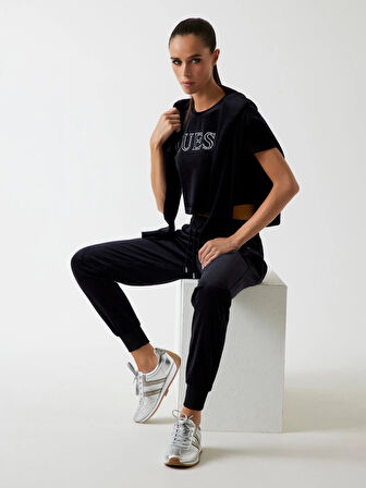 Guess Couture Kadın Siyah Aktif Regular Fit Eşofman Altı V3BB27K0232-JBLK
