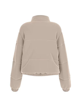Guess Couture Taşlı Regular Fit Dik Yaka Kadın Mont V4BL03K0232
