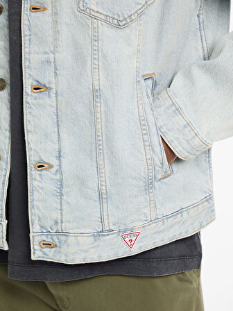 Guess Jeans Erkek Çok Renkli Denim Parka M5YN38D5M5A-GJVD