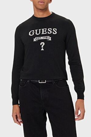 Guess Erkek Kazak M5YR00 Z0122 JBLK