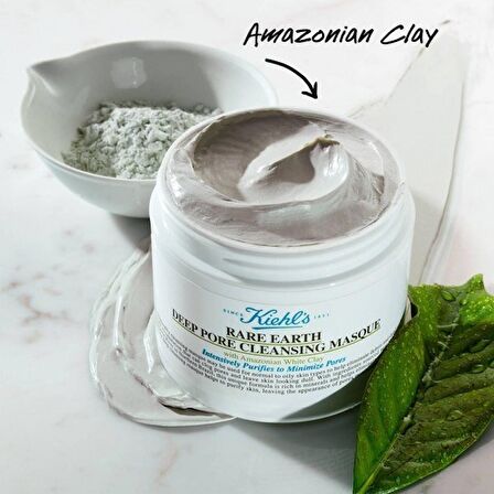 Kiehl's Rare Earth Deep Pore Cleansing Masque 125 ml - Beyaz Kil Ile Gözenekleri Derinlemesi Arındrr