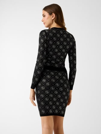 Guess W6RR66Z3JD2 Ls Cn Rhinestones 4G Kadın Kazak
