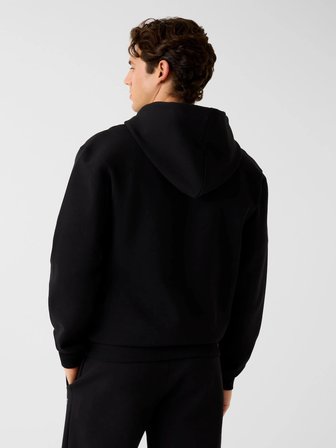Guess Lauro Fermuarlı Kapüşonlu Erkek Siyah Sweatshirt Z6RQ22K1971-JBLK