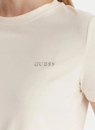 Guess Ekru Kadın T-Shirt V6RI07J1314-G027