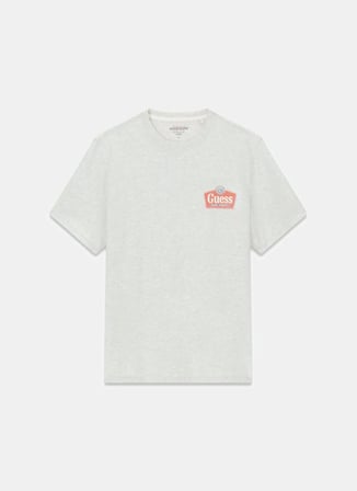 Guess Jeans Açık Gri Erkek Slim Fit Baskılı T-Shirt M6RI38K8HM0-H91N Açık Gri T-Shirt