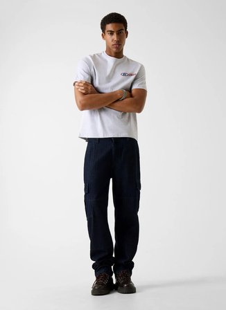 Guess Jeans Açık Gri Erkek Regular Fit Baskılı T-Shirt M6RI43K8FQ4-H91N Açık Gri T-Shirt