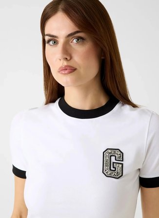 Guess Beyaz Kadın T-Shirt W6RI31J1314-G011