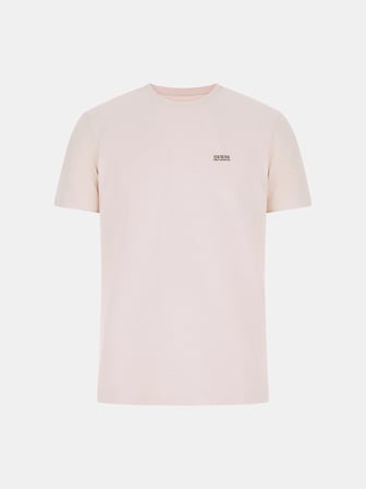 Guess Kısa Kollu Bisiklet Yaka Yeni Teknik Esnek Erkek Krem T-shirt M6RI19KD202-G1I6