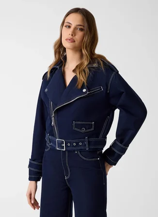 Guess Lacivert Kadın Ceket W6RN71D6911-MNKI