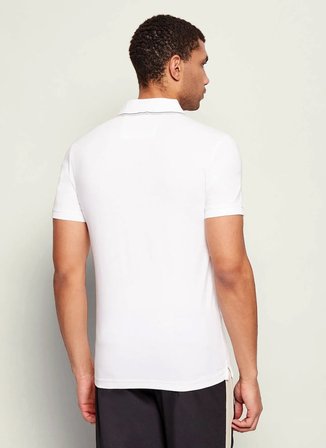 Guess Düz Beyaz Erkek Polo T-Shirt M6RP66J1314-G011 Beyaz Polo T-Shirt