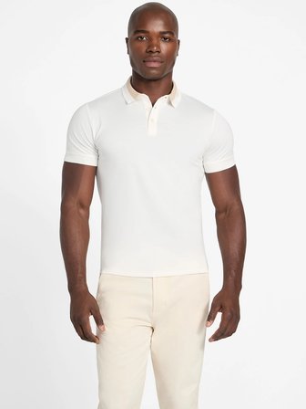 Guess Paul Kısa Kollu Yakalı Erkek Beyaz Polo T-shirt M6RP47KARS2-G018