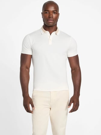 Guess Paul Kısa Kollu Yakalı Erkek Beyaz Polo T-shirt M6RP47KARS2-G018