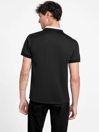 Guess Paul Kısa Kollu Yakalı Erkek Siyah Polo T-shirt M6RP47KARS2-JBLK