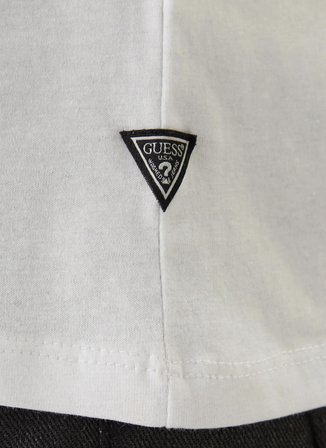 Guess Yuvarlak Yaka Baskılı Beyaz Erkek T-Shirt M6RI01I3Z14-G011 Beyaz T-Shirt