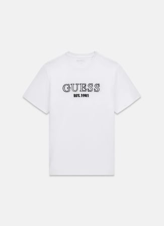 Guess Beyaz Erkek T-Shirt M6RI22K8FQ4-G011 Beyaz T-Shirt