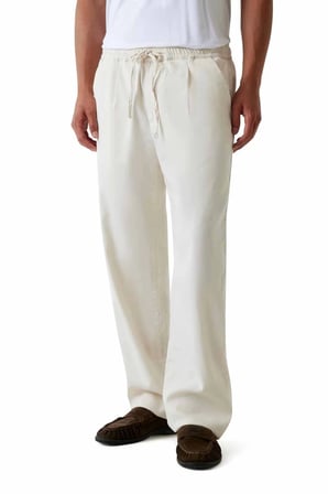 Guess Paolo Relaxed Fit  Beyaz Pantolon M6GB15W2024-G018