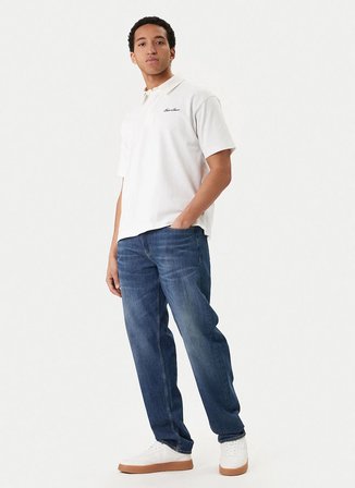 Guess Jeans Beyaz Erkek Polo T-Shirt M6GP13KCYM1-G011 Beyaz Polo T-Shirt