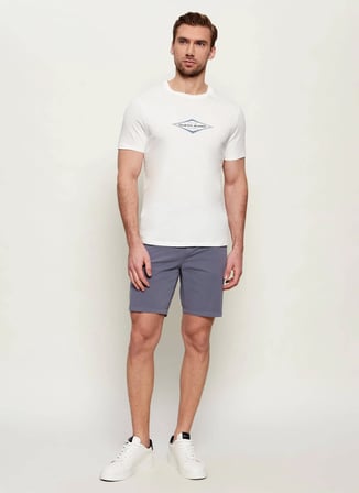 Guess Jeans Beyaz Erkek T-Shirt M6GIB4K8HM0-G046 Beyaz T-Shirt