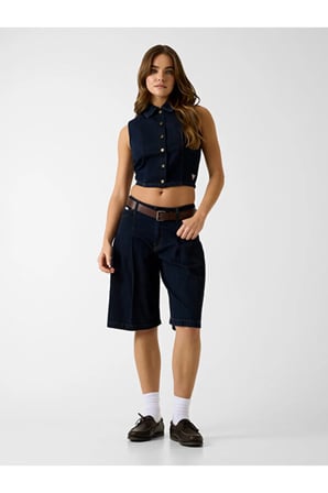 Kadın Regular Fit Denim Gömlek