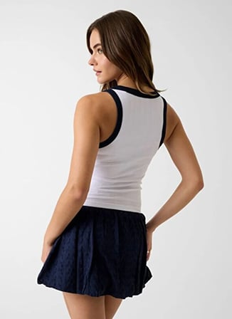 Beyaz Kadın Modal Karışımlı T-Shirt W6GPZ8KF641-G011