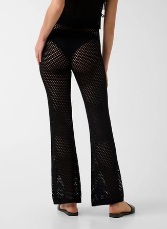 Guess Siyah Kadın Bol Kesim Örgü Pantolon E6GB05Z5632-JBLK
