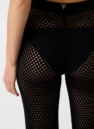 Guess Siyah Kadın Bol Kesim Örgü Pantolon E6GB05Z5632-JBLK